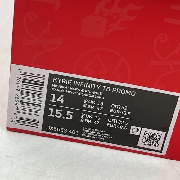 Nike Kyrie Infinity TB Promo Size 14 Navy White DX6653-401 Men Shoes Sneakers - Picture 6 of 6